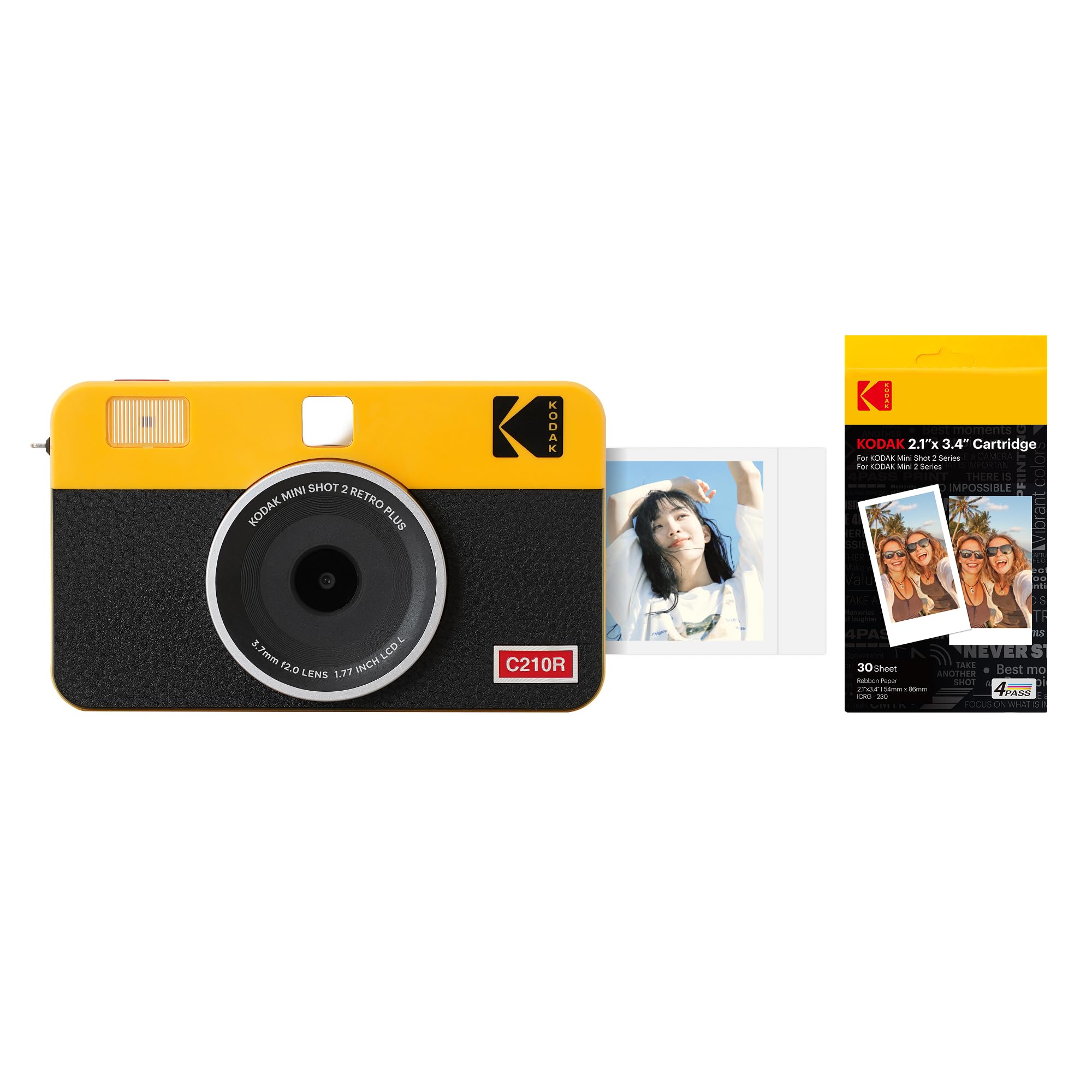 プリーザーⅡ コダマチック インスタントカメラ KODAK Mini Shot 2 レトロ 2-in-1カメラ